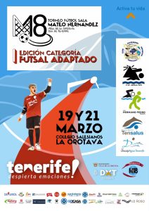 Cartel del I Torneo Futsal Adaptado Mateo Hernández Pacheco 18