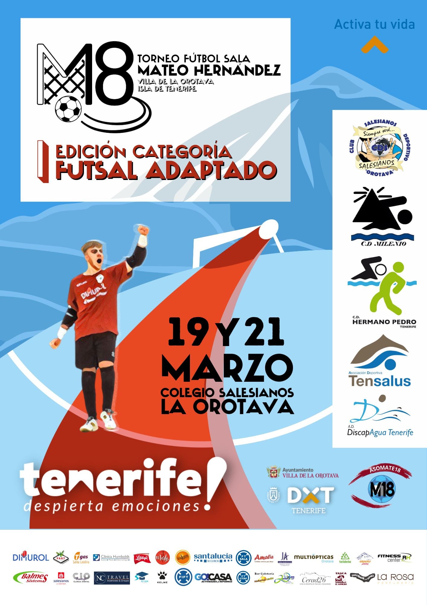 Cartel del I Torneo Futsal Adaptado Mateo Hernández Pacheco 18